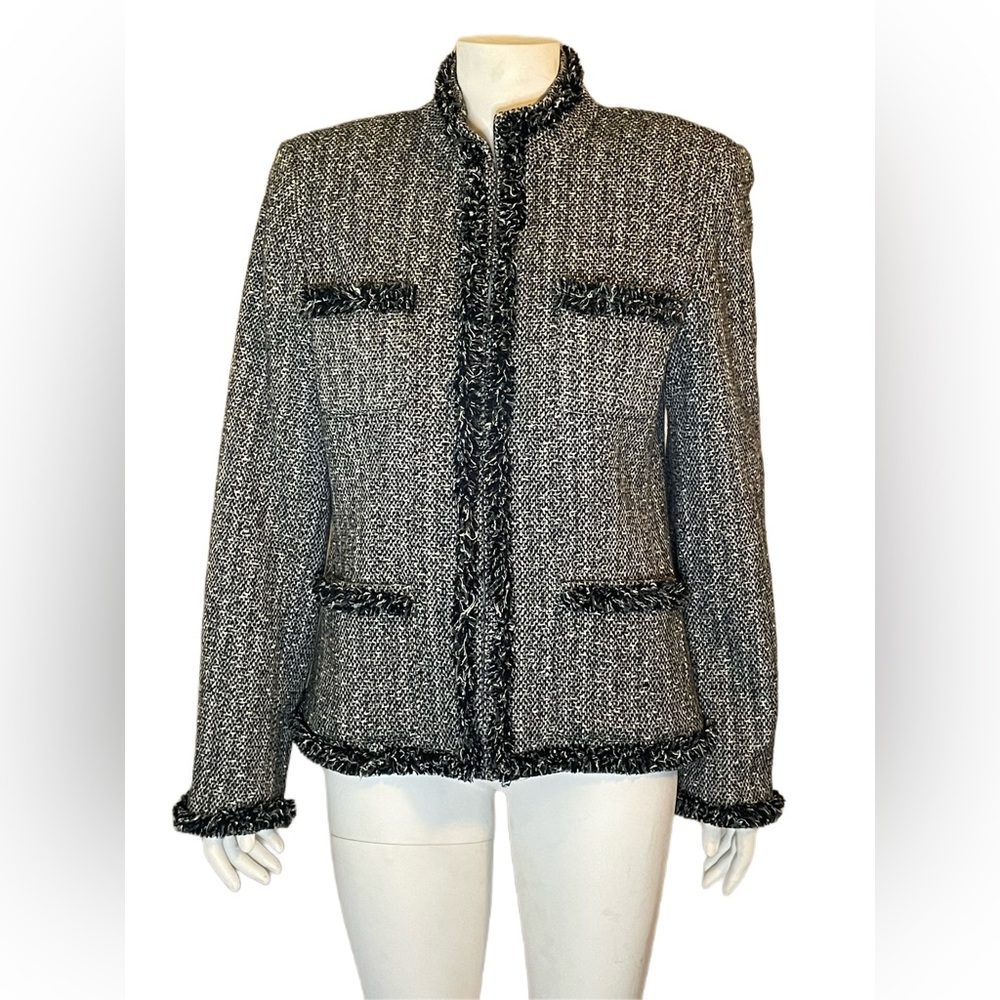 Rafaellla Wool Blend Tweed Jacket